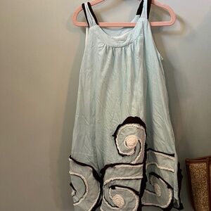 Blue swing dress